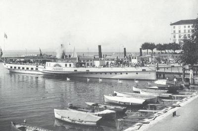 Port w Neuchatel, ok. 1950